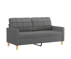 Vidaxl Canapé 2 places 140 cm gris foncé - Jusqu'à -56% sur votre salon
