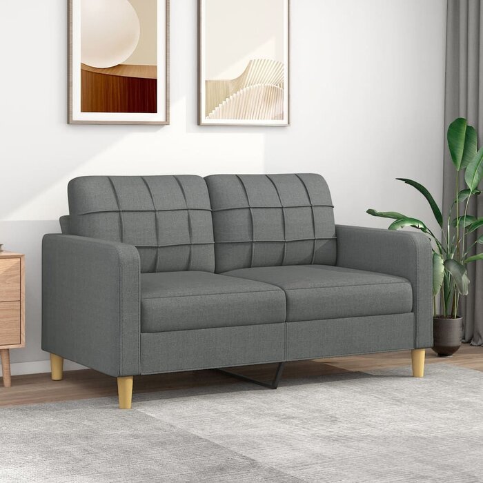 Canapé 2 places 140 cm gris foncé - Jusqu'à -55% sur l'outlet