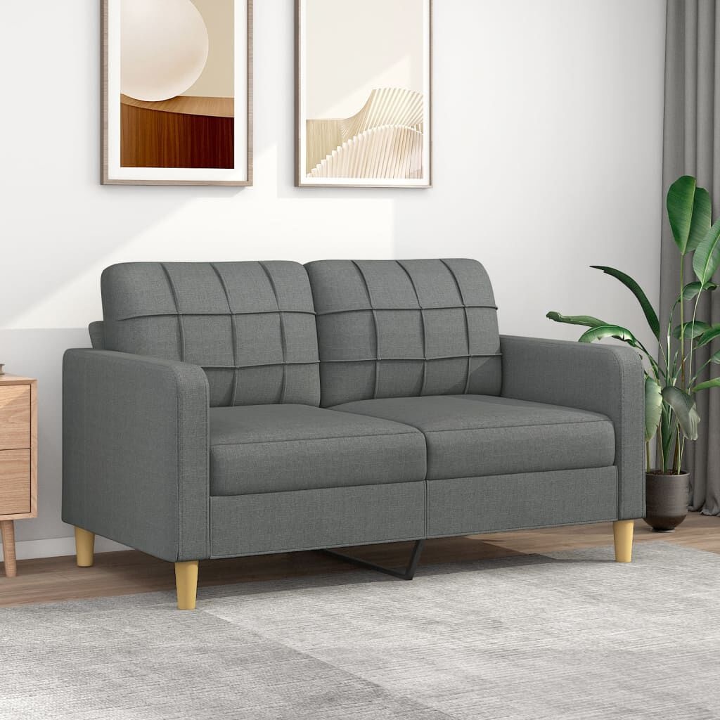 Canapé 2 places 140 cm gris foncé - Jusqu'à -55% sur l'outlet