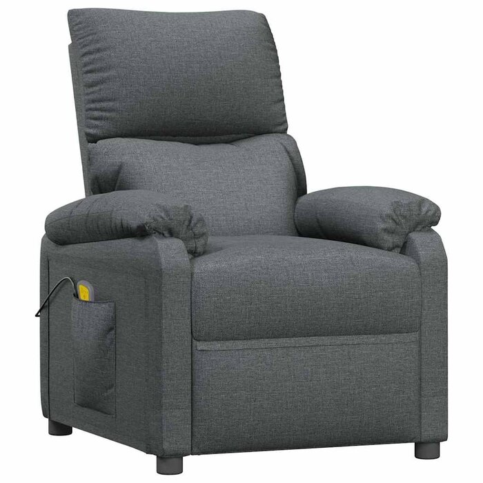 Fauteuil de massage inclinable gris foncé - Jusqu'à 49% de remise