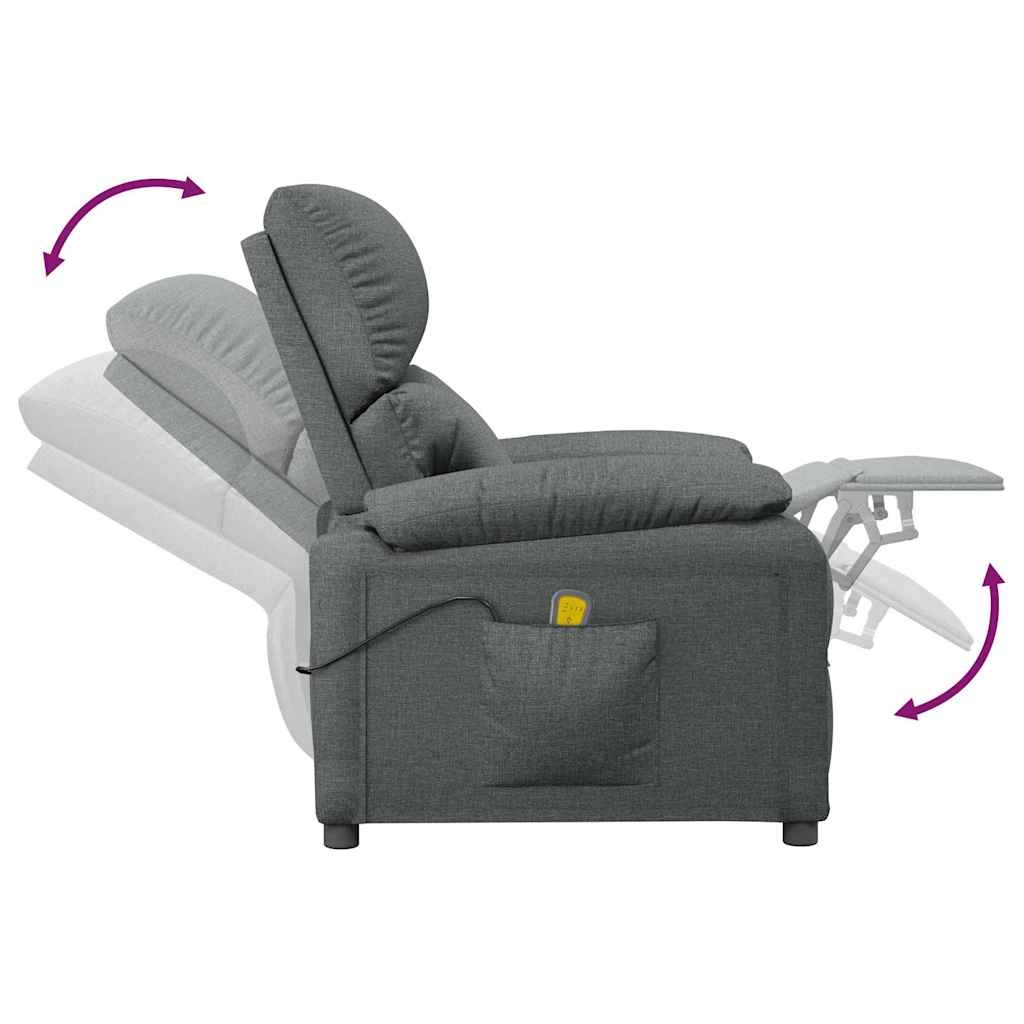 Fauteuil de massage inclinable gris foncé - Jusqu'à 49% de remise