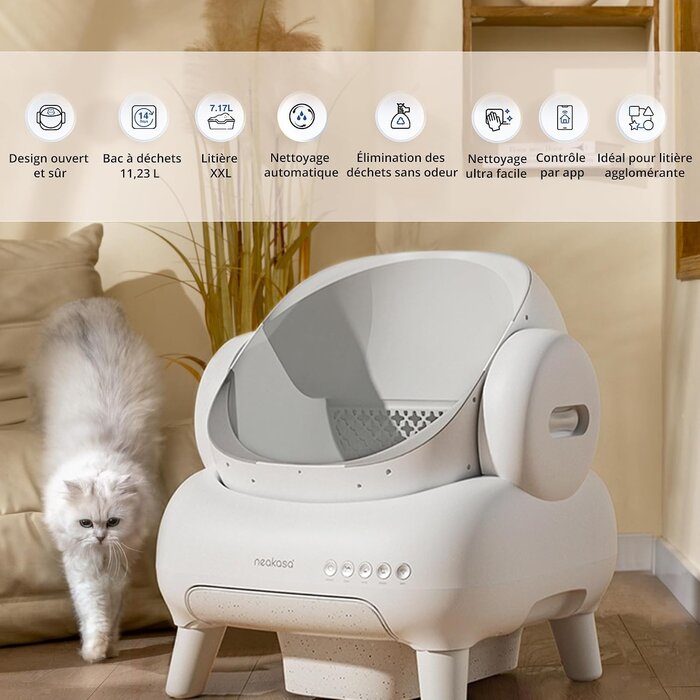 Litière pour chat autonettoyante XXL - Jusqu'à 35% de réduction