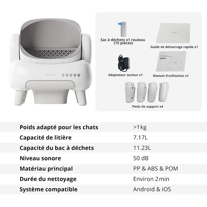 Litière pour chat autonettoyante XXL - Jusqu'à 35% de réduction