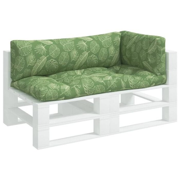 Set de 3 coussins pour palette motif feuilles - Jusqu'à -34%