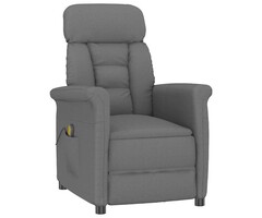 Vidaxl Fauteuil massant gris foncé inclinable - Jusqu'à 35% de remise
