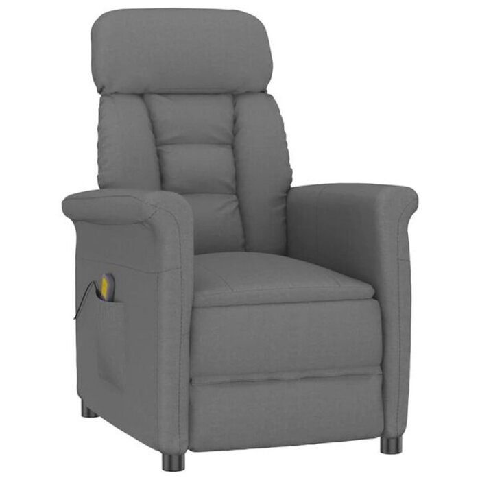 Fauteuil massant gris foncé inclinable - Jusqu'à 35% de remise