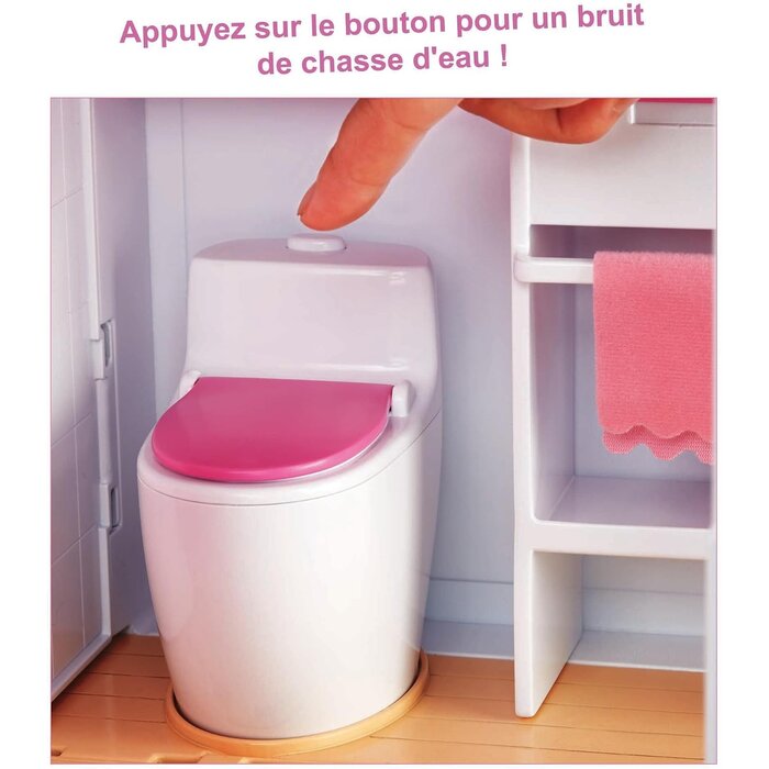 Grande Maison de Poupée avec Piscine et 70 Accessoires - Jusqu'à -35%