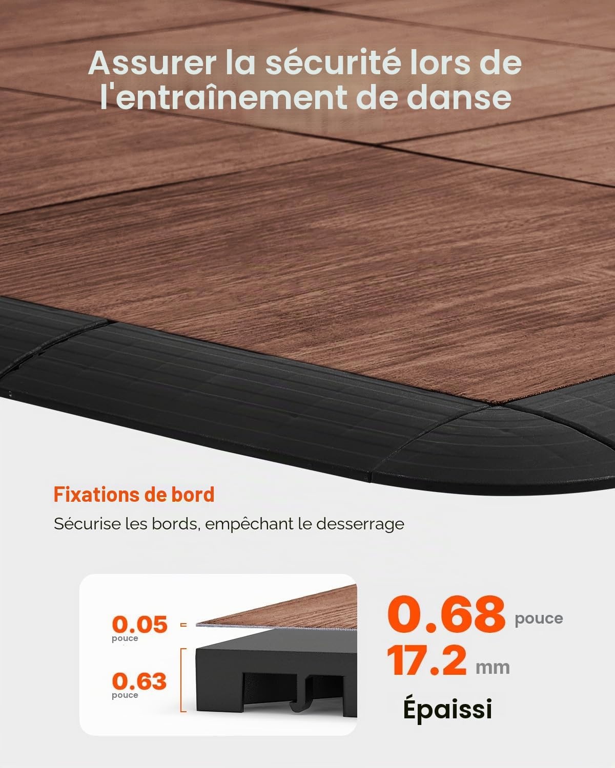 Piste de danse modulable 52 dalles aspect chêne - Jusqu'à 35% de remise