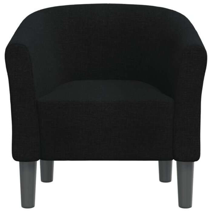 Fauteuil coque moderne en tissu noir - Jusqu'à -35%