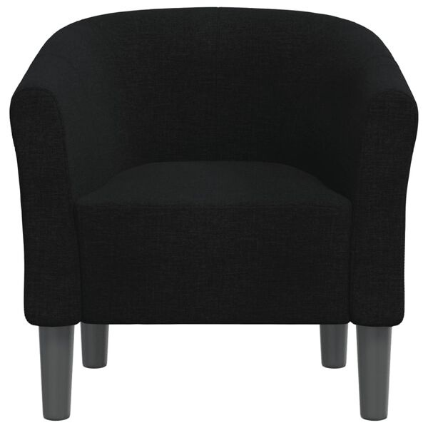 Fauteuil coque moderne en tissu noir - Jusqu'à -35%