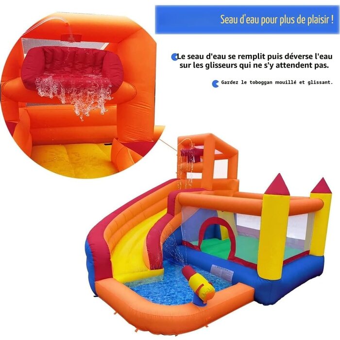 Château gonflable avec toboggan - Jusqu'à 39% de remise