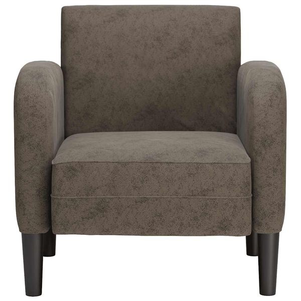 Vidaxl Fauteuil gris foncé en similicuir - Jusqu'à 35% de remise