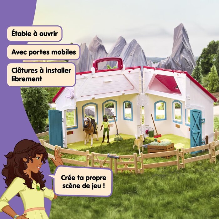 Écurie mobile avec 60 accessoires - Jusqu'à 43% de remise
