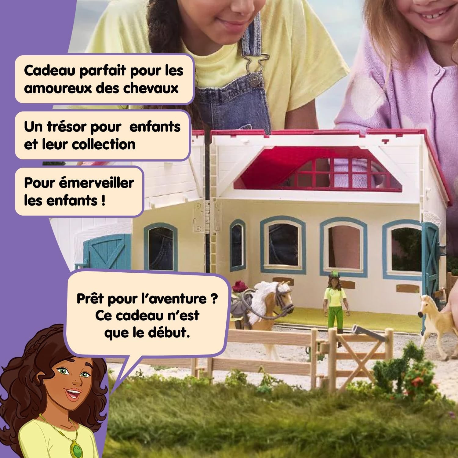 Écurie mobile avec 60 accessoires - Jusqu'à 43% de remise