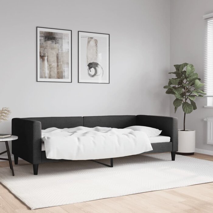 Vidaxl Canapé-lit 90x200 cm noir - Jusqu'à -32% de remise