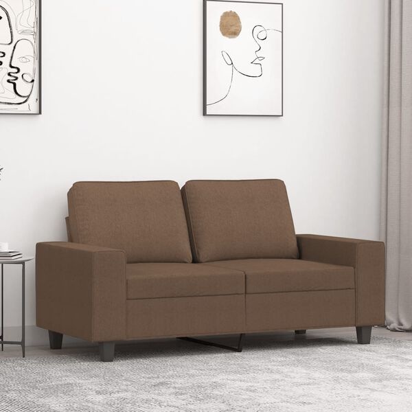 Vidaxl Canapé 2 places 120 cm - Tissu marron - Jusqu'à 17% de remise