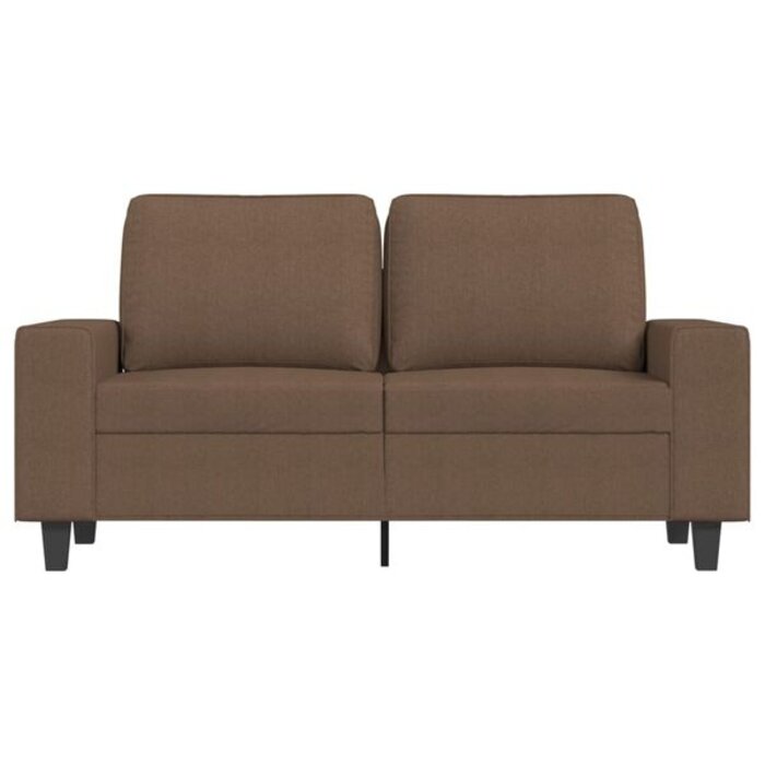 Vidaxl Canapé 2 places 120 cm - Tissu marron - Jusqu'à 17% de remise