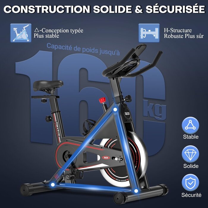 Vélo d'exercice magnétique robuste - Jusqu'à 35% de remise