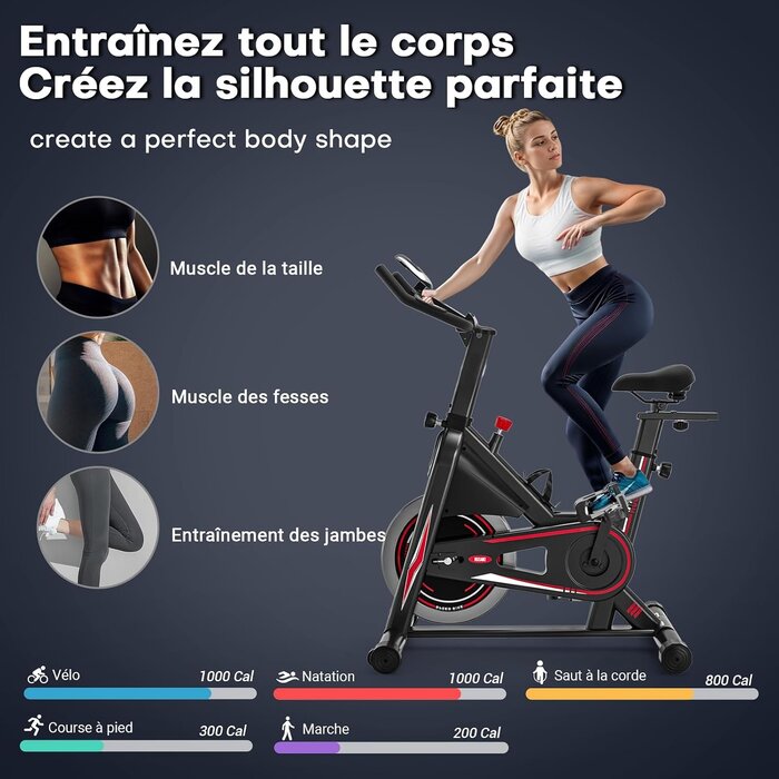 Vélo d'exercice magnétique robuste - Jusqu'à 35% de remise