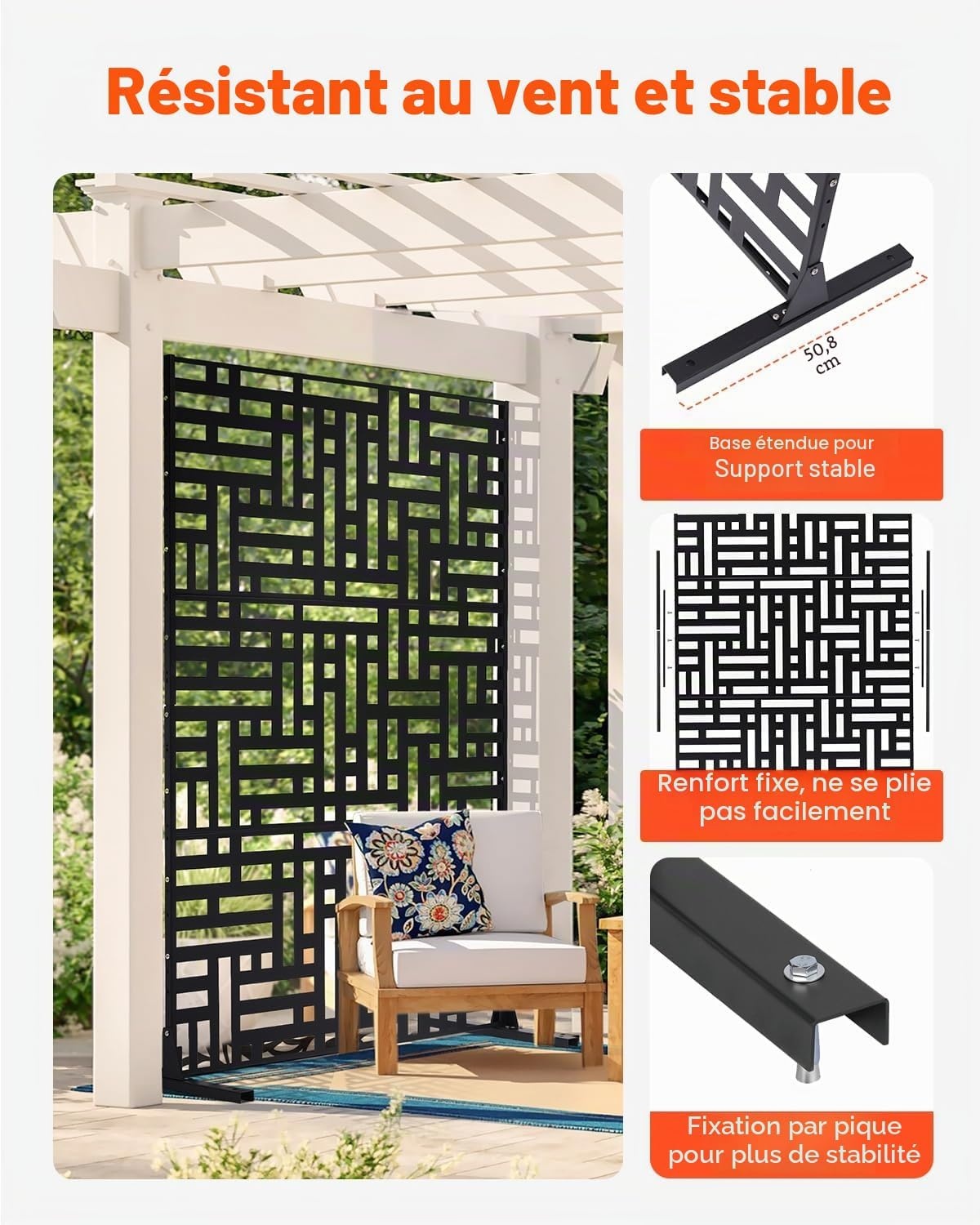Paravent de jardin 3 panneaux - Jusqu'à -69% sur notre sélection