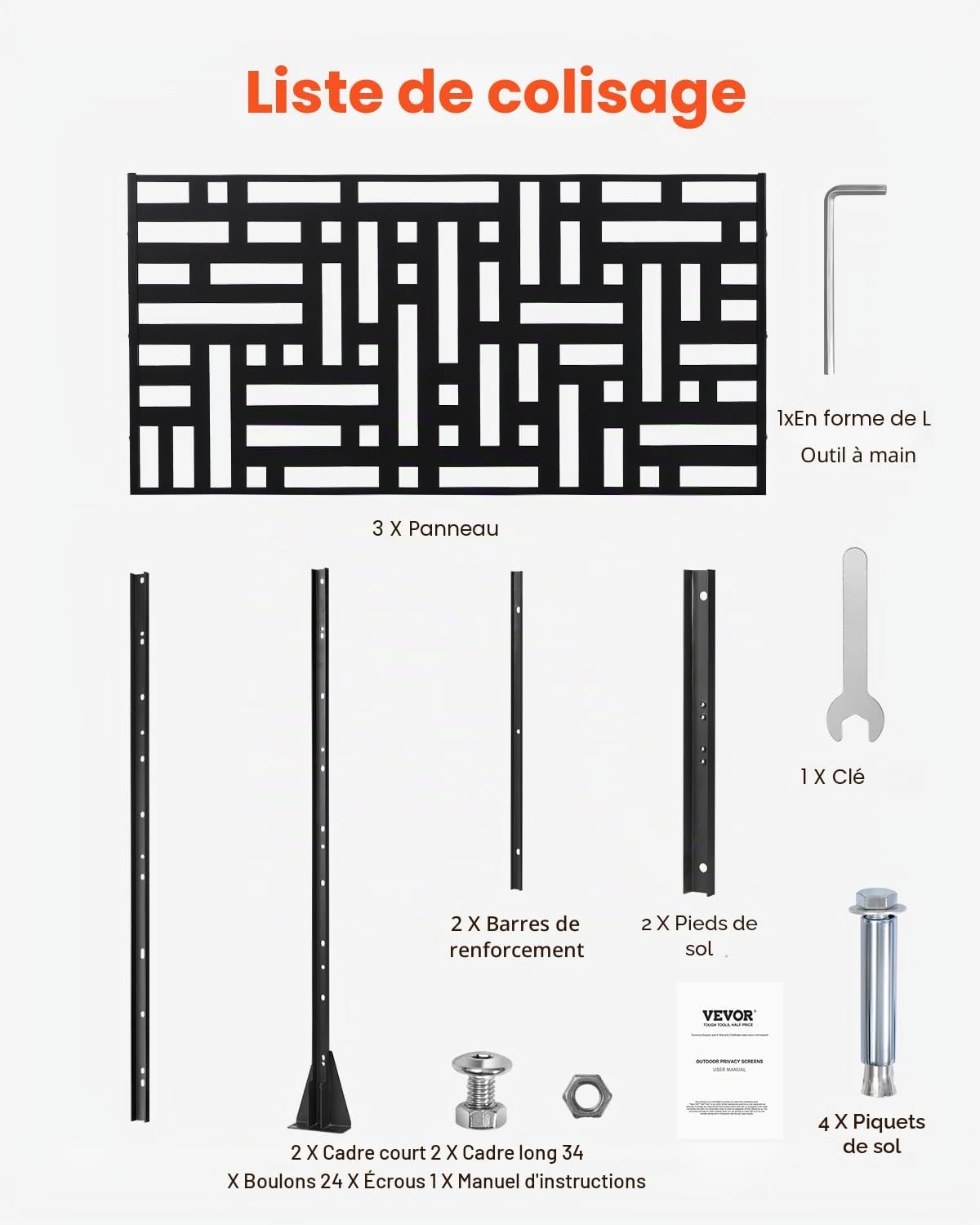 Paravent de jardin 3 panneaux - Jusqu'à -69% sur notre sélection