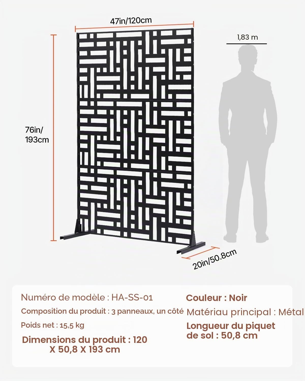 Paravent de jardin 3 panneaux - Jusqu'à -69% sur notre sélection