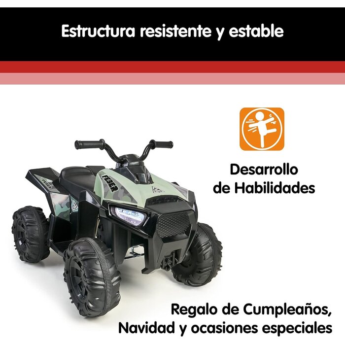 Quad électrique pour enfants 12V tout-terrain - Jusqu'à 35% de réduction