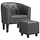 Fauteuil cabriolet avec repose-pieds gris - Jusqu'à -35%