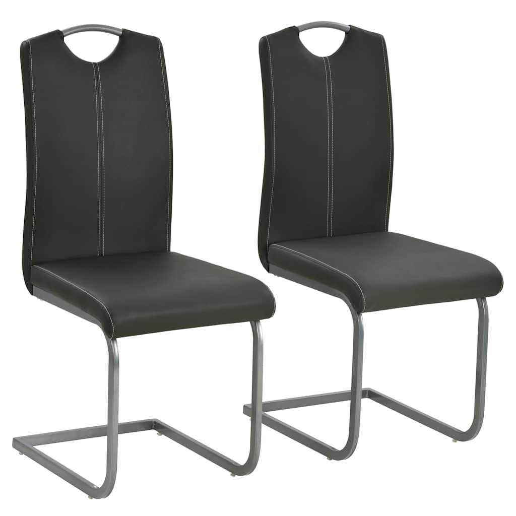 Vidaxl Lot de 2 chaises de salle à manger gris - Jusqu'à -48% de réduction
