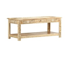Vidaxl Table basse en manguier massif - Jusqu'à -35% de remise