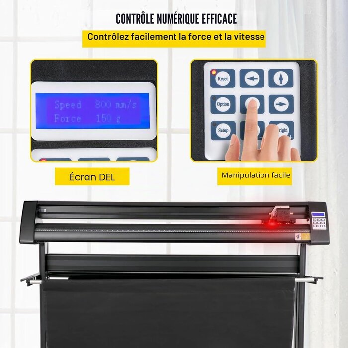 Traceur de découpe vinyle 1350 mm avec guidage LED - Jusqu'à -30%