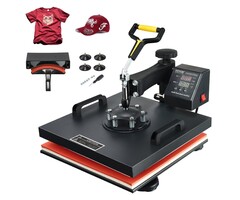 Vevor Presse à chaud 2 en 1 - 1500W - 38x38 cm - Jusqu'à 35% de réduction