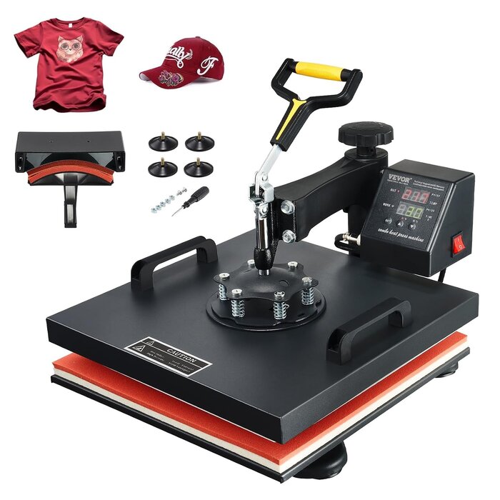 Presse à chaud 2 en 1 - 1500W - 38x38 cm - Jusqu'à 35% de réduction