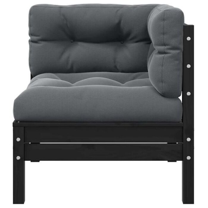 Vidaxl Banc de jardin 2 places en pin gris - Jusqu'à -35% sur l'outlet