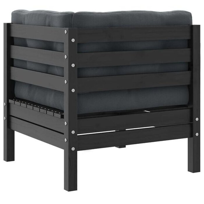Vidaxl Banc de jardin 2 places en pin gris - Jusqu'à -35% sur l'outlet