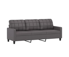 Vidaxl Canapé 3 places gris 180 cm - Jusqu'à -38% sur notre sélection outlet