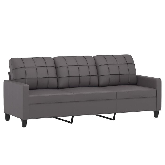 Vidaxl Canapé 3 places gris 180 cm - Jusqu'à -38% sur notre sélection outlet