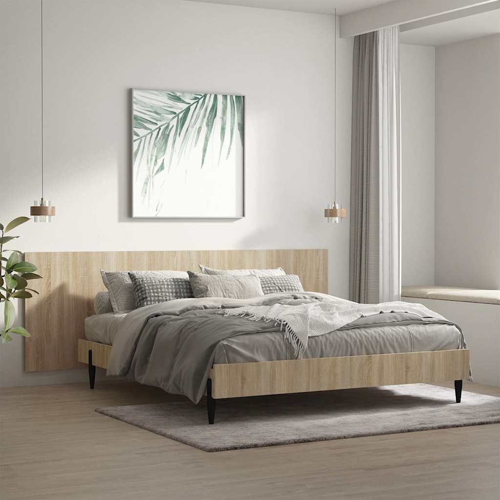 Tête de lit murale chêne sonoma 240 cm - Jusqu'à -29%