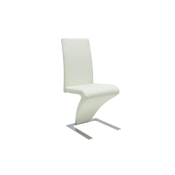 Lot de 2 chaises salle à manger similicuir blanc - Jusqu'à 35% de réduction