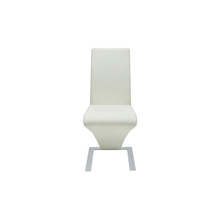 Lot de 2 chaises salle à manger similicuir blanc - Jusqu'à 35% de réduction