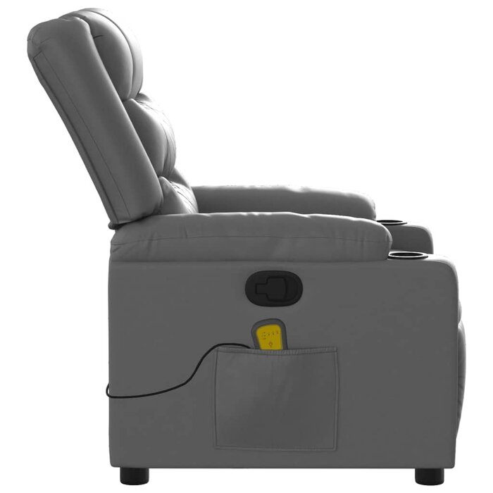 Fauteuil de massage inclinable gris - Jusqu'à -30% de remise