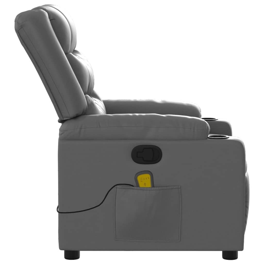 Fauteuil de massage inclinable gris - Jusqu'à -30% de remise