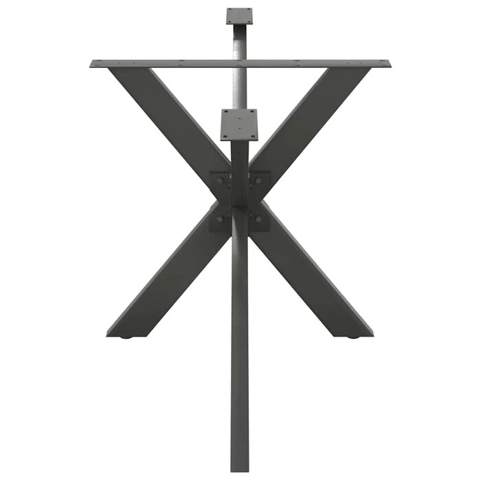 Pied de table araignée en acier anthracite - Jusqu'à -35%