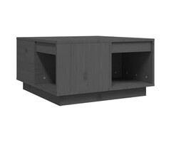 Vidaxl Table basse en pin massif gris 60x61 cm - Jusqu'à 39% de réduction
