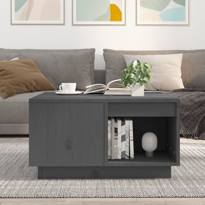 Table basse en pin massif gris - Jusqu'à -33% sur une sélection