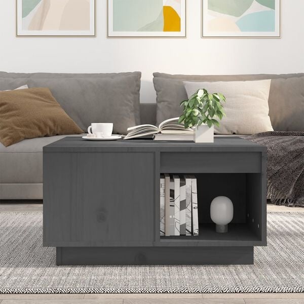 Table basse en pin massif gris - Jusqu'à -33% sur une sélection