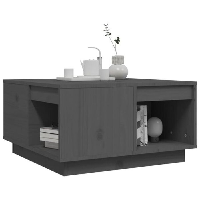 Table basse en pin massif gris - Jusqu'à -33% sur une sélection