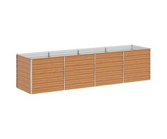 Vidaxl Bac à fleurs surélevé en acier galvanisé 320cm - Jusqu'à 34% de remise