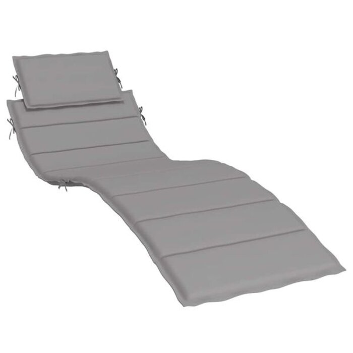 Coussin de bain de soleil 186x58x3 cm Gris - Jusqu'à -32%
