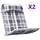 Lot de 2 coussins pour fauteuil Adirondack - Gris - Jusqu'à -33%